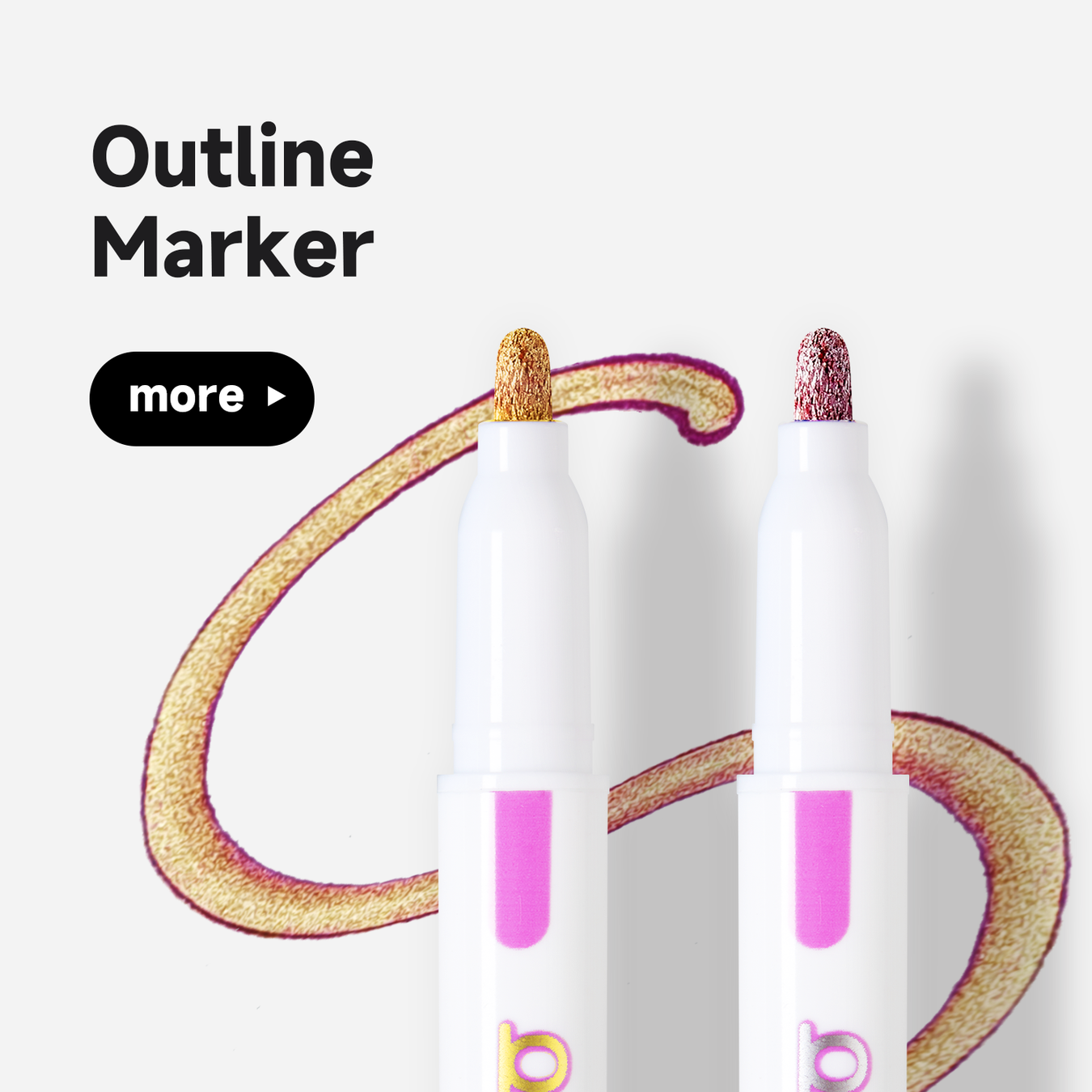Double Line Outline Markers
