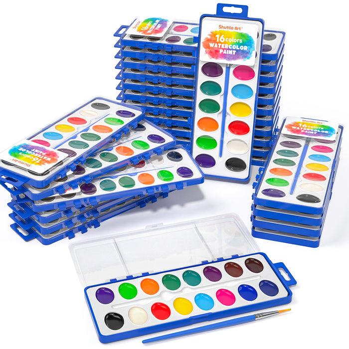 Watercolor Paint Set Bulk -Set of 24 (16 Colors )