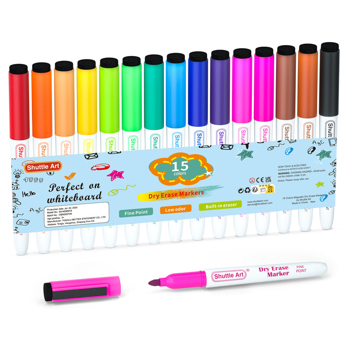 Dry Erase Markers - Set of 15