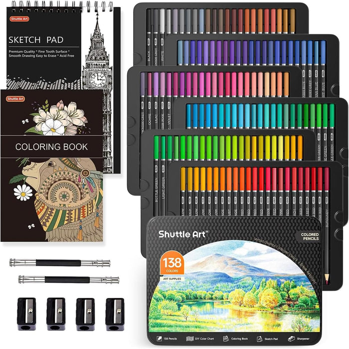 Professional Colored Pencils - Set of 138