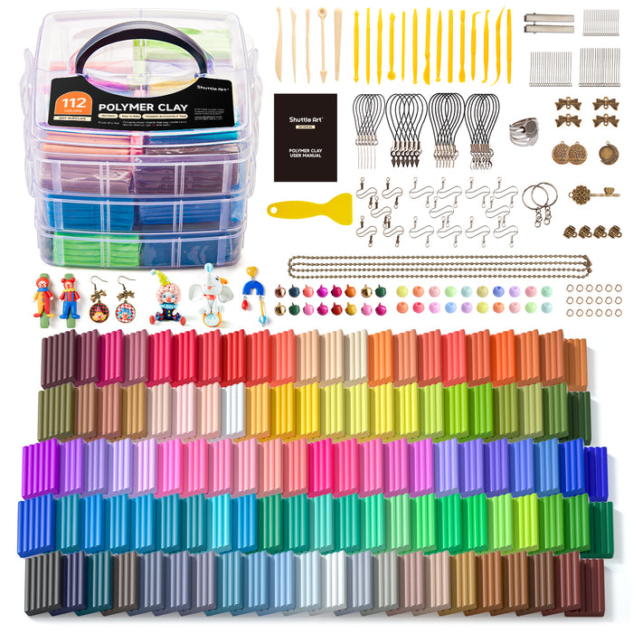 Polymer Clay Kit - Set of 112 Colors