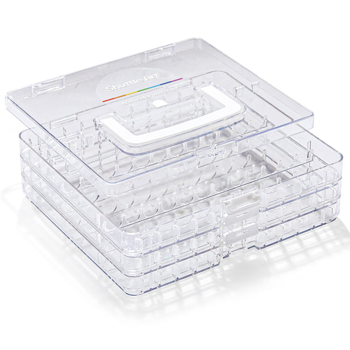 36 Markers Acrylic Marker Organizer - Set of Portable 3-Layer Transparent Storage Box