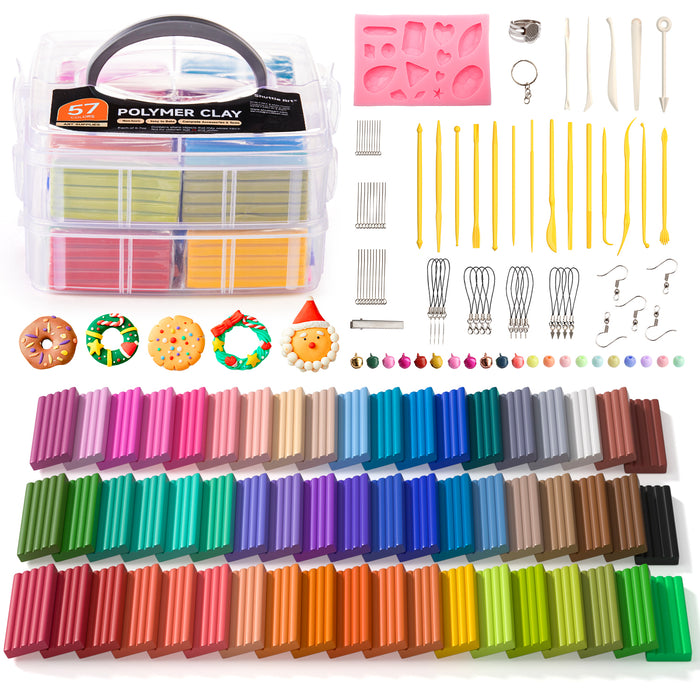 Polymer Clay, 0.7 oz Block - Set of 57