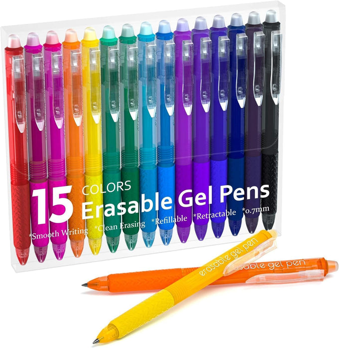 Erasable Gel Pens-Set of 15 Colors