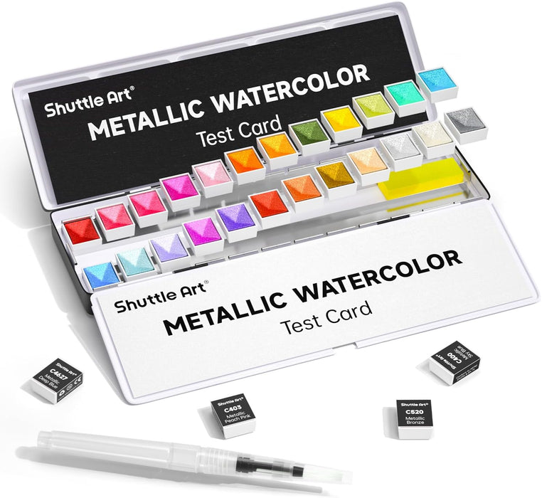 Metallic Watercolor Paints - Set of 24