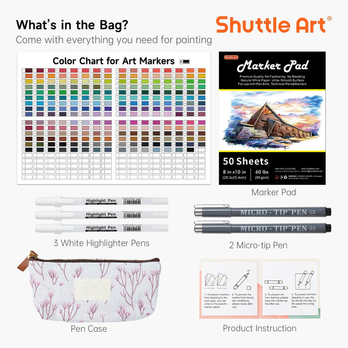 Dual Tip Art Marker - Set of 240 Colors