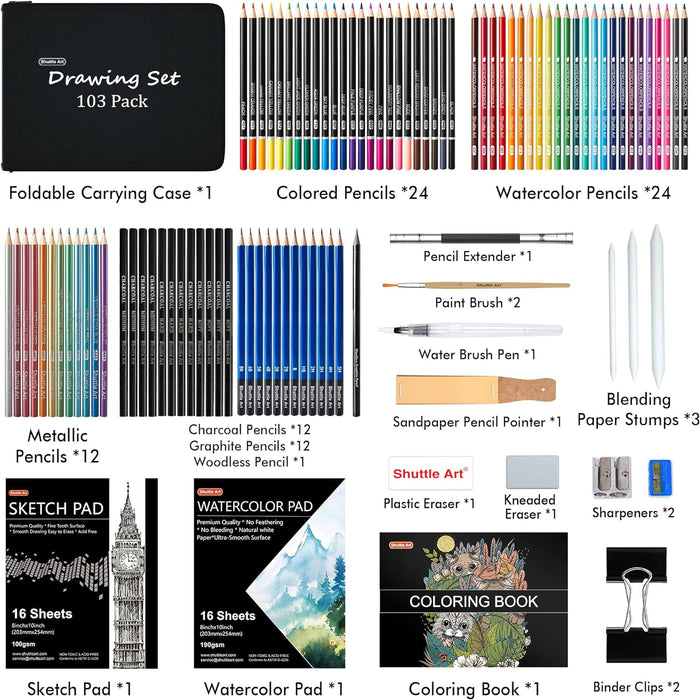 Drawing Kit - Set of 103 Pack