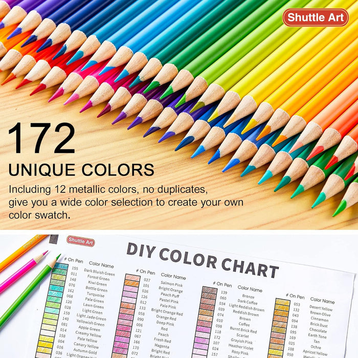 Colored Pencils - Set of 172