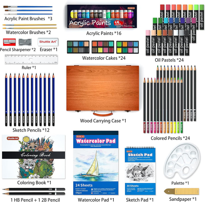 Artist Professional Tool, Deluxe Art Set - 118 Pieces