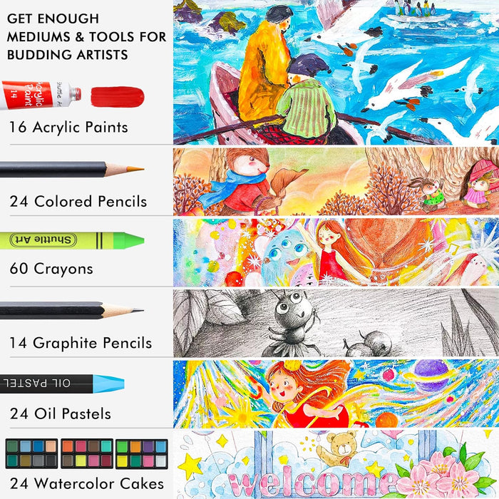 Artist Professional Tool, Deluxe Art Set - 186 Pieces