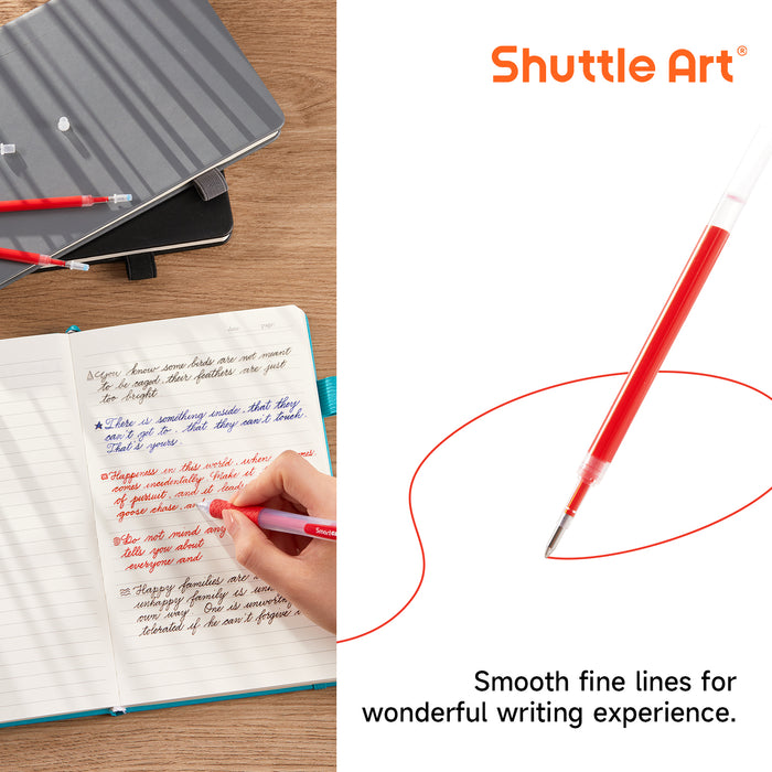 Retractable Gel Pen Refills - Set of 30 Red