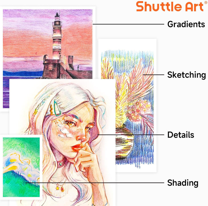 Colored Pencils, Rainbow Colors - Set of 12x2