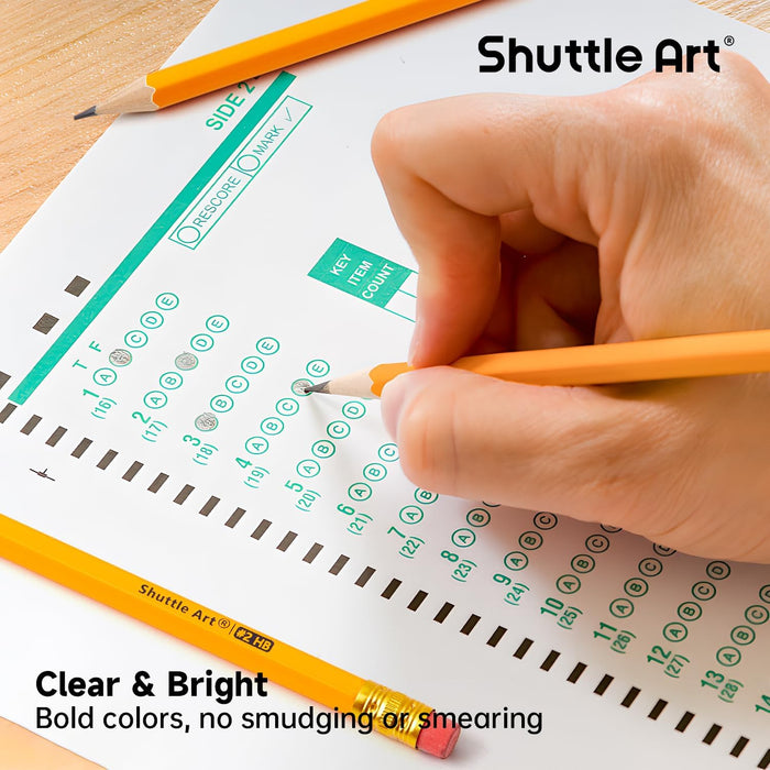 #2 HB Pencils with Erasers, Bulk Pack Graphite Pencils - Set of 350