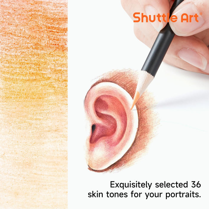 Colored Pencils, Skin Tone - Set of 36