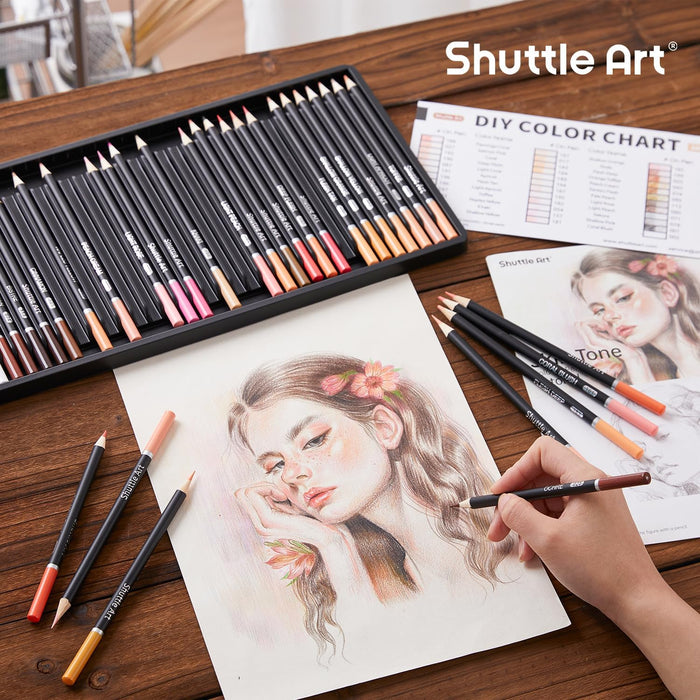 Colored Pencils, Skin Tone - Set of 36