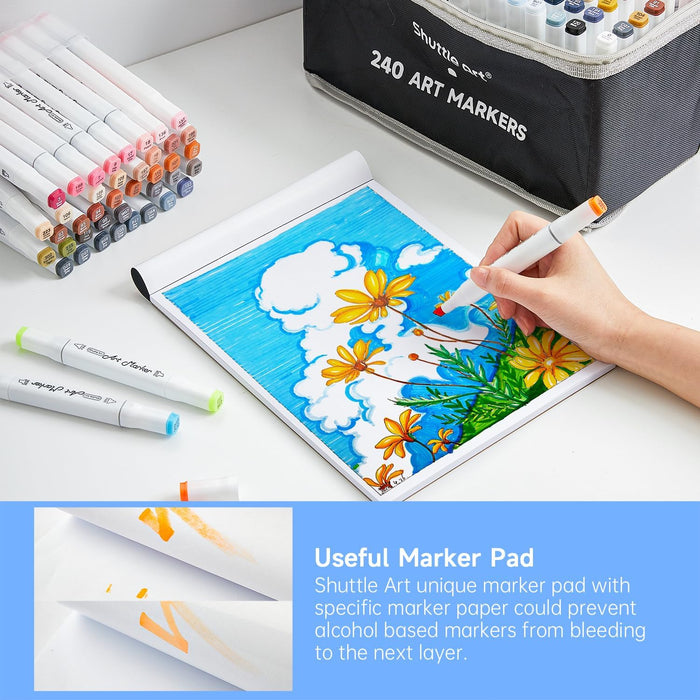 Dual Tip Art Marker - Set of 240 Colors