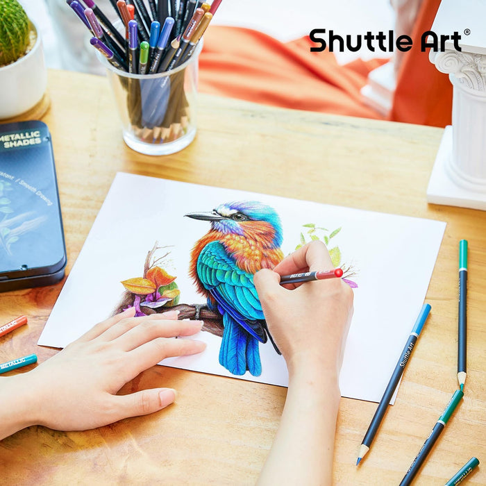 Colored Pencils, Metallic Colors - Set of 60