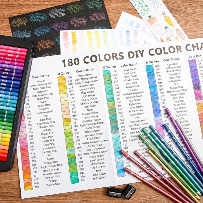 Colored Pencils - Set of 180