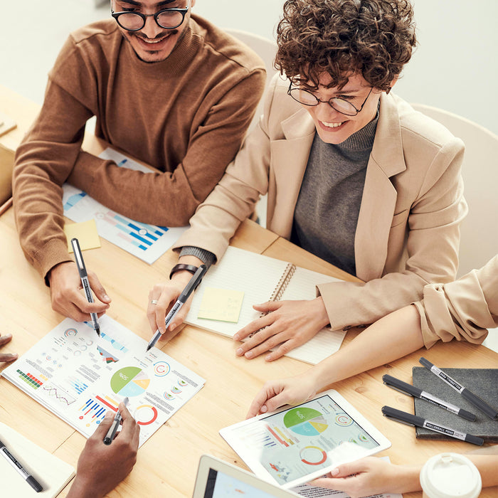 Black RollerBall Pens - Set of 50