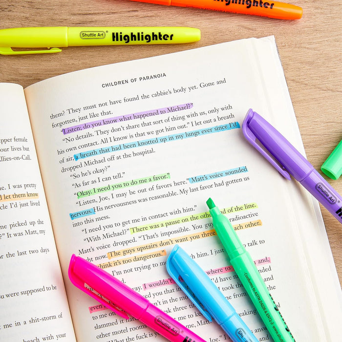 Highlighters Assorted Colors, 6 Colors - Set of 216