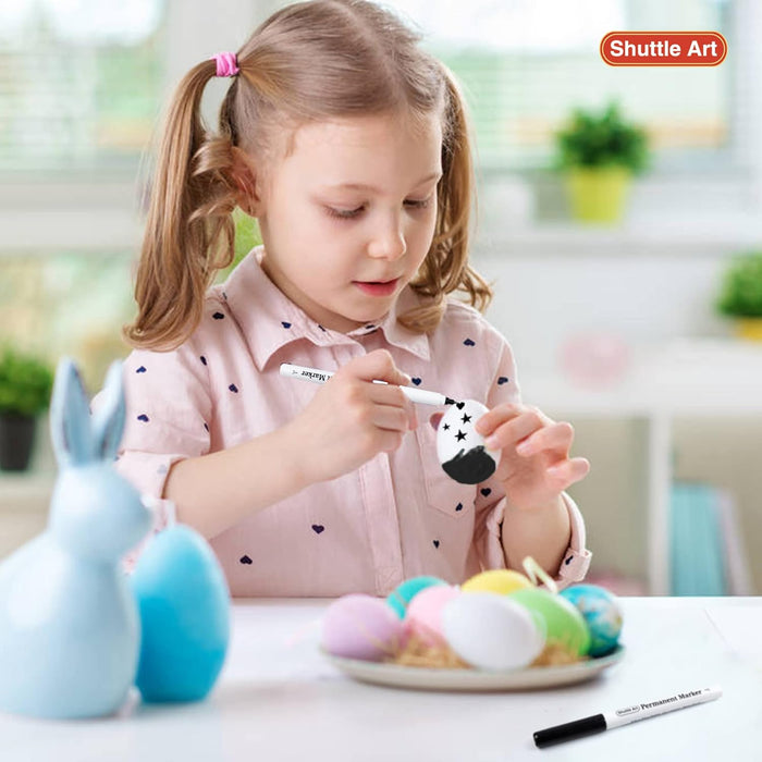 Black Permanent Markers, Ultra Fine Point - Set of 30