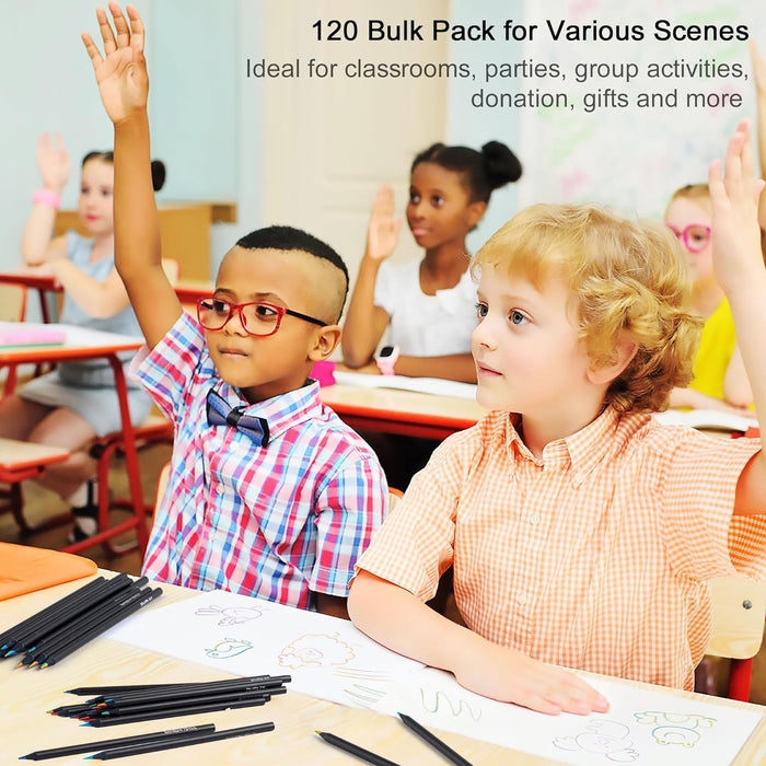 Colored Pencils, Rainbow Colors - Set of 120