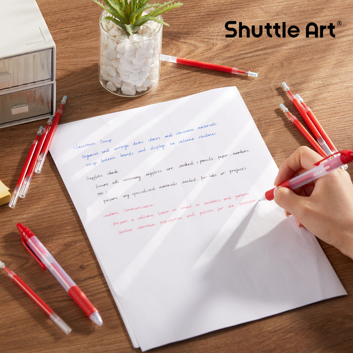 Retractable Gel Pen Refills - Set of 30 Red