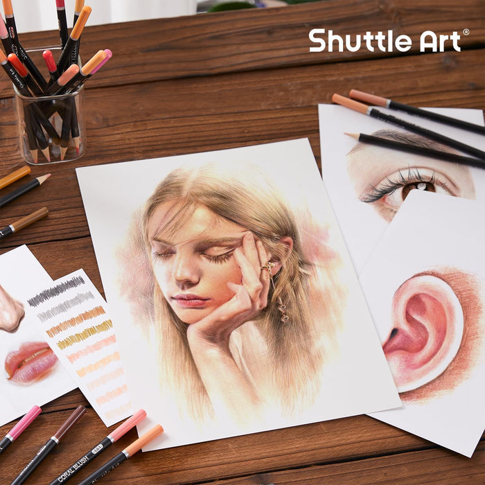 Colored Pencils, Skin Tone - Set of 36