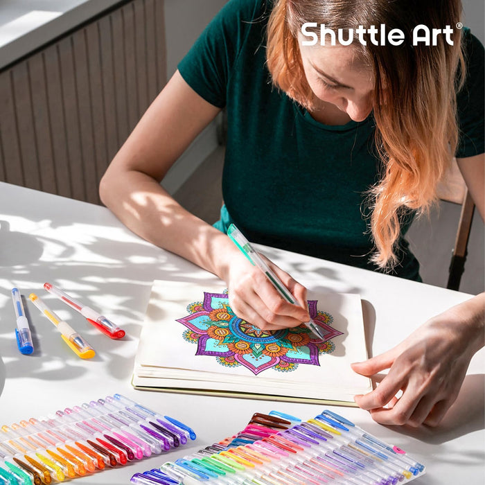 Colored Glitter Gel Pens, 80 Colors Gel Pen with 80 Refills - Set of 160