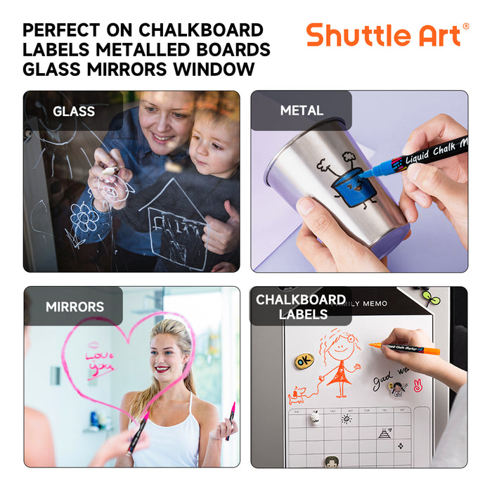 Liquid Chalk Markers - Set of 15