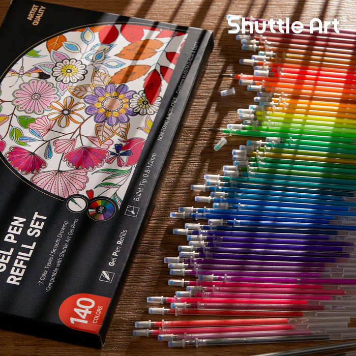 Colored Gel Pen Refills - Set of 140