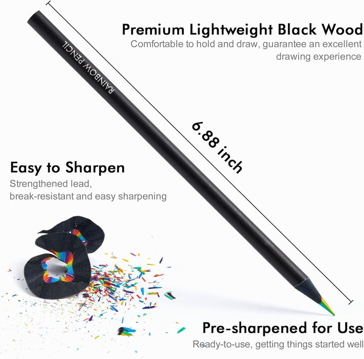 Colored Pencils, Rainbow Colors - Set of 120