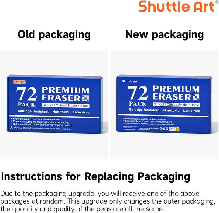 Premium Erasers Bulk - Set of 72