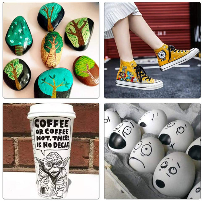 Colored Permanent Markers, Ultra Fine Point - Set of 30