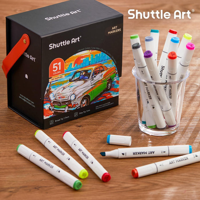 Dual Tip Art Markers - Set of 51