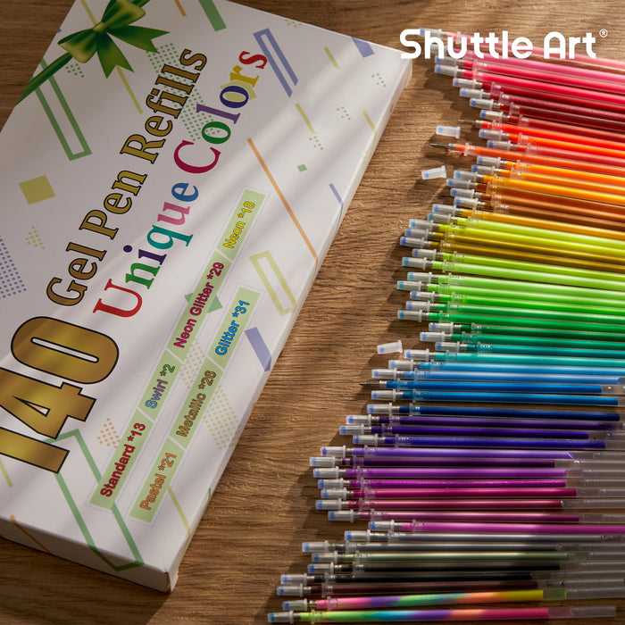 Colored Gel Pen Refills - Set of 140