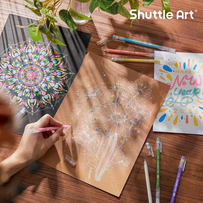 Colored Pens- Set of 30 Colors, 0.6mm Fine Point