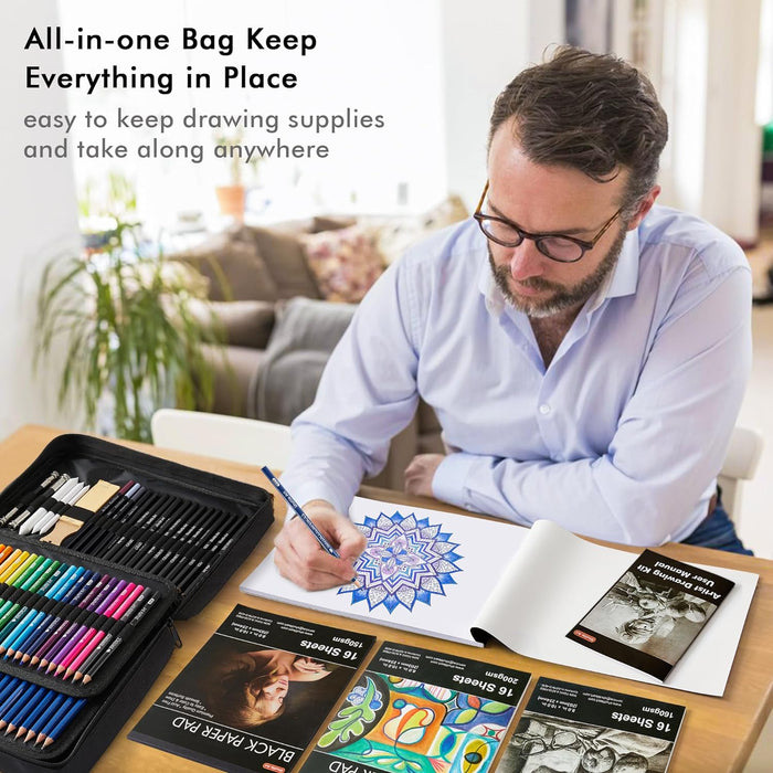 Professional Drawing Kit - Set of 124PCS