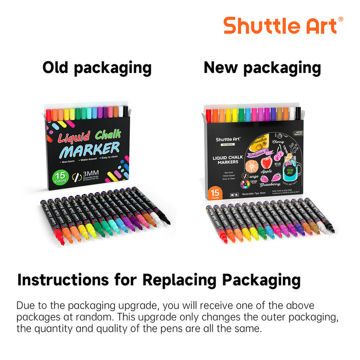 Liquid Chalk Markers - Set of 15