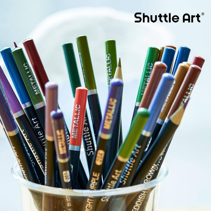 Colored Pencils, Metallic Colors - Set of 60
