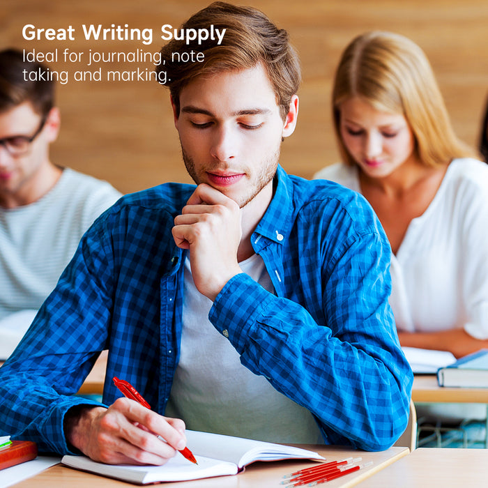 Retractable Gel Pen Refills - Set of 30 Red