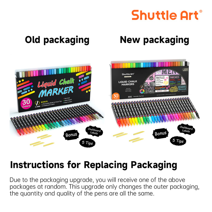 Liquid Chalk Markers - Set of 30