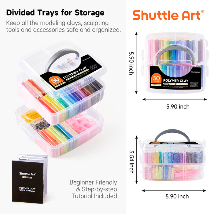 Polymer Clay, 0.7 oz Block - Set of 50