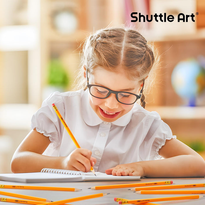 #2 HB Pencils-180 Pack Sharpened Yellow Pencil with Erasers