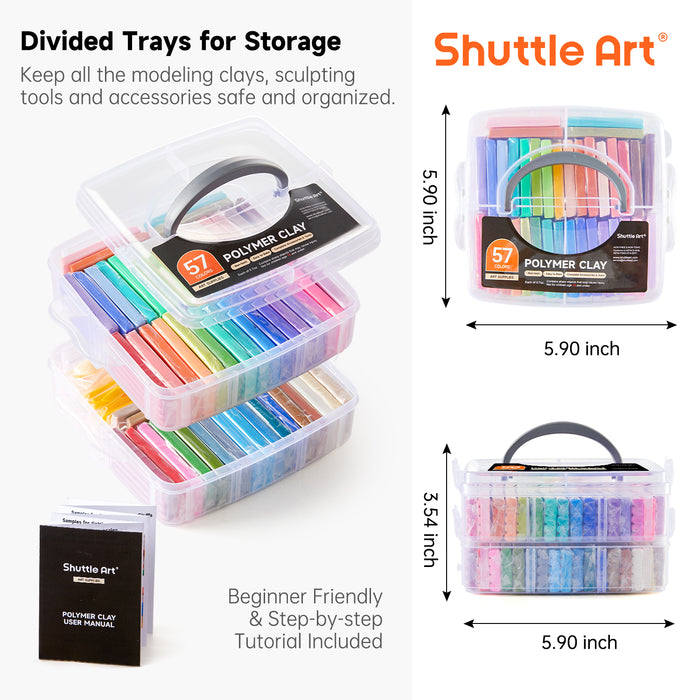 Polymer Clay, 0.7 oz Block - Set of 57