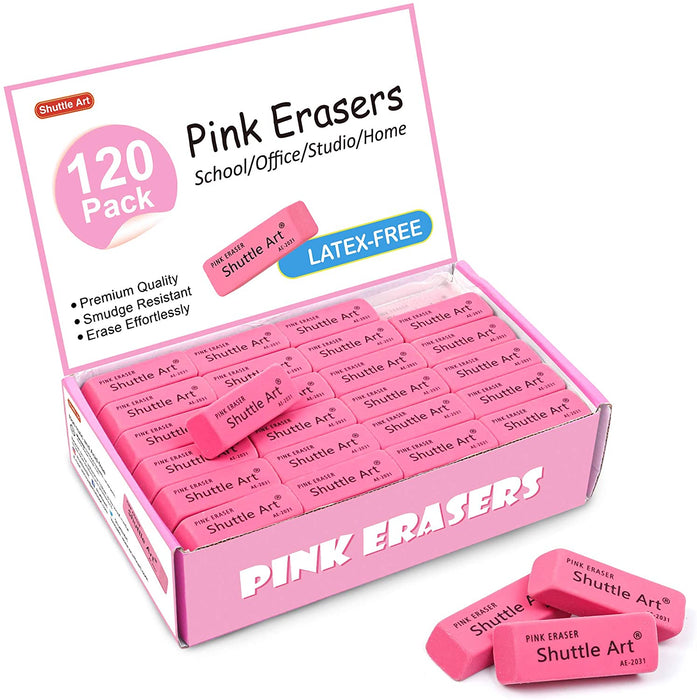 Pink Erasers - Set of 120