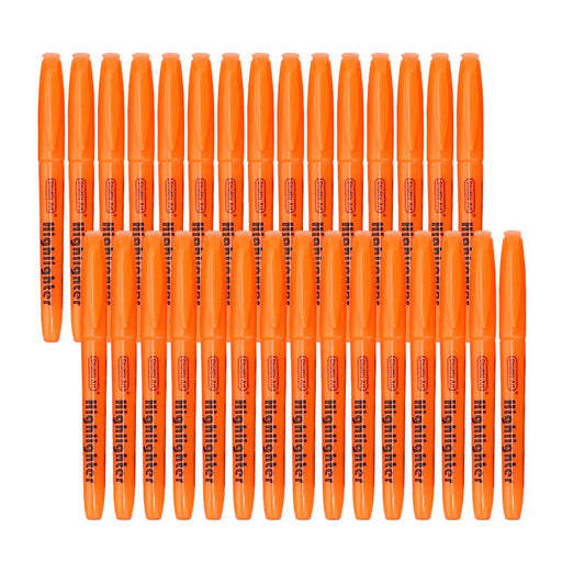 Orange Highlighter Markers - Set of 30
