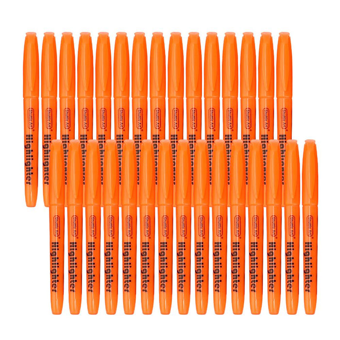 Orange Highlighter Markers - Set of 30