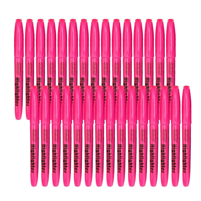 Pink Highlighter Markers - Set of 30