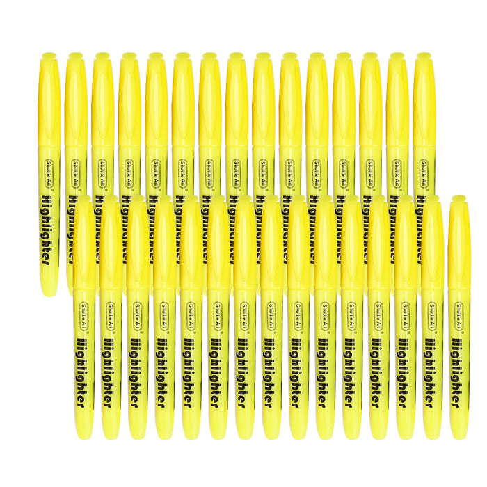 Yellow Highlighter Markers - Set of 30